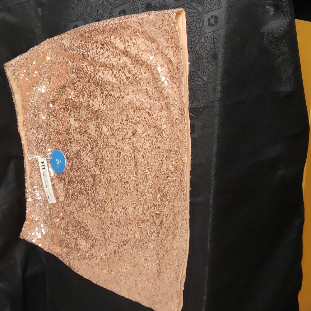 NWT Cupshe Rose Gold Mini Skirt